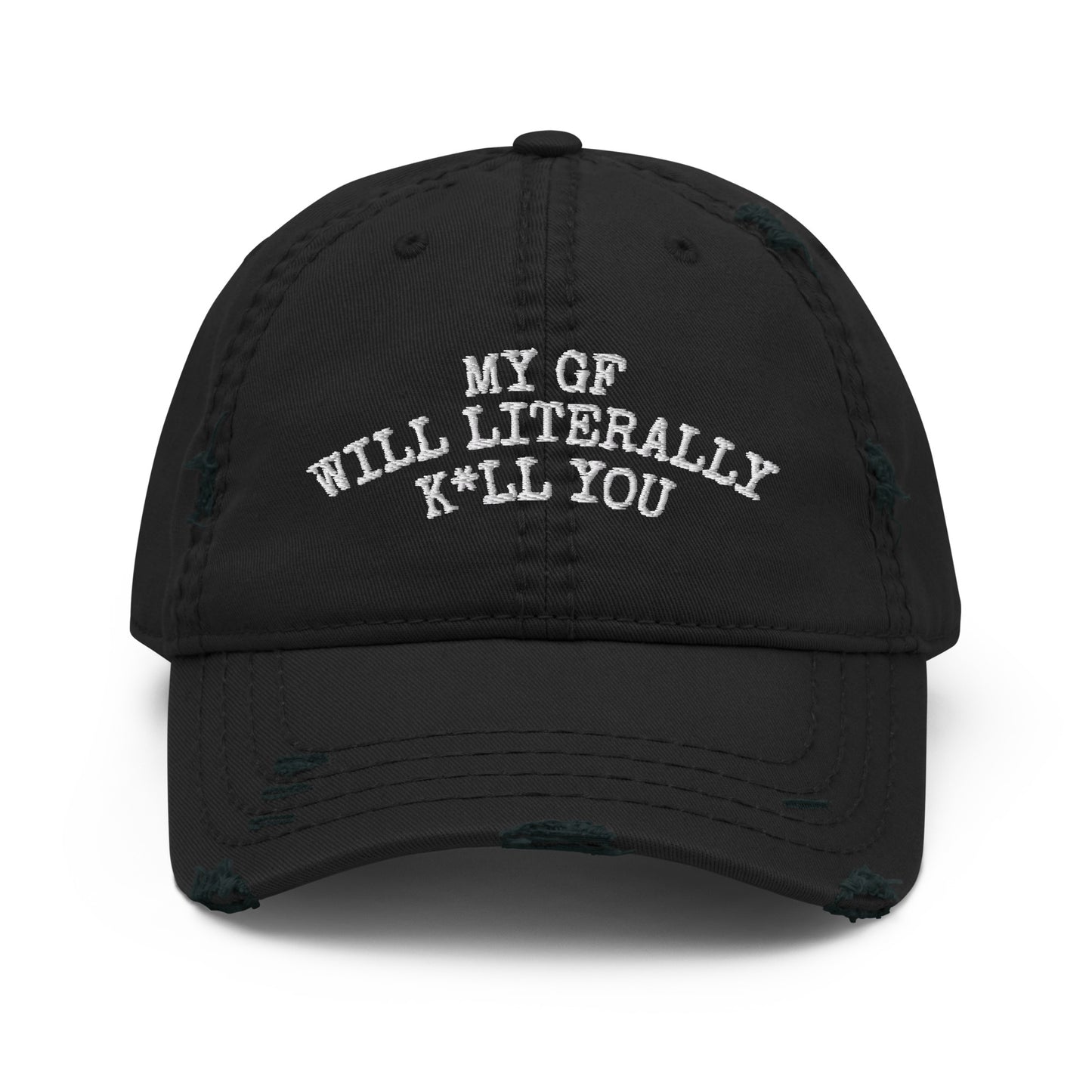 My GF Distressed Dad Hat