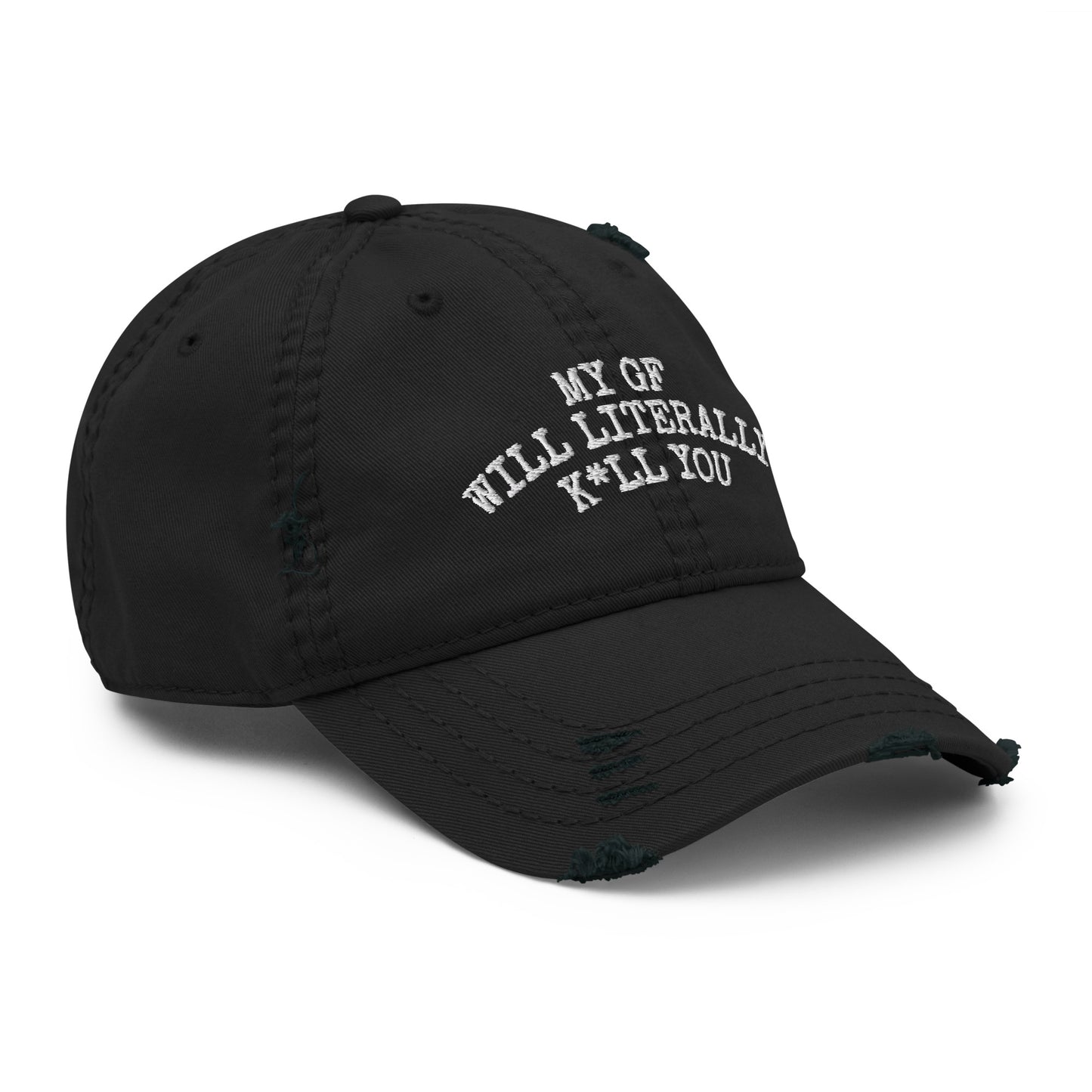 My GF Distressed Dad Hat