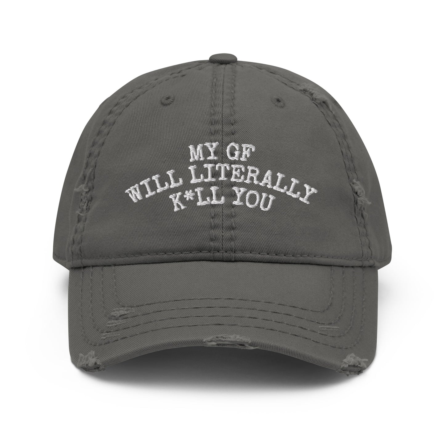 My GF Distressed Dad Hat